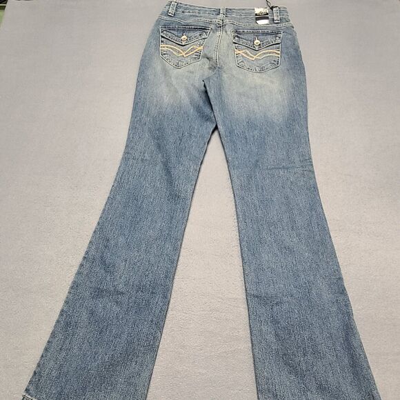Nine West Womens Jeans 6/27 Average West End Boot Metro Wash Faded Front - Picture 10 of 12